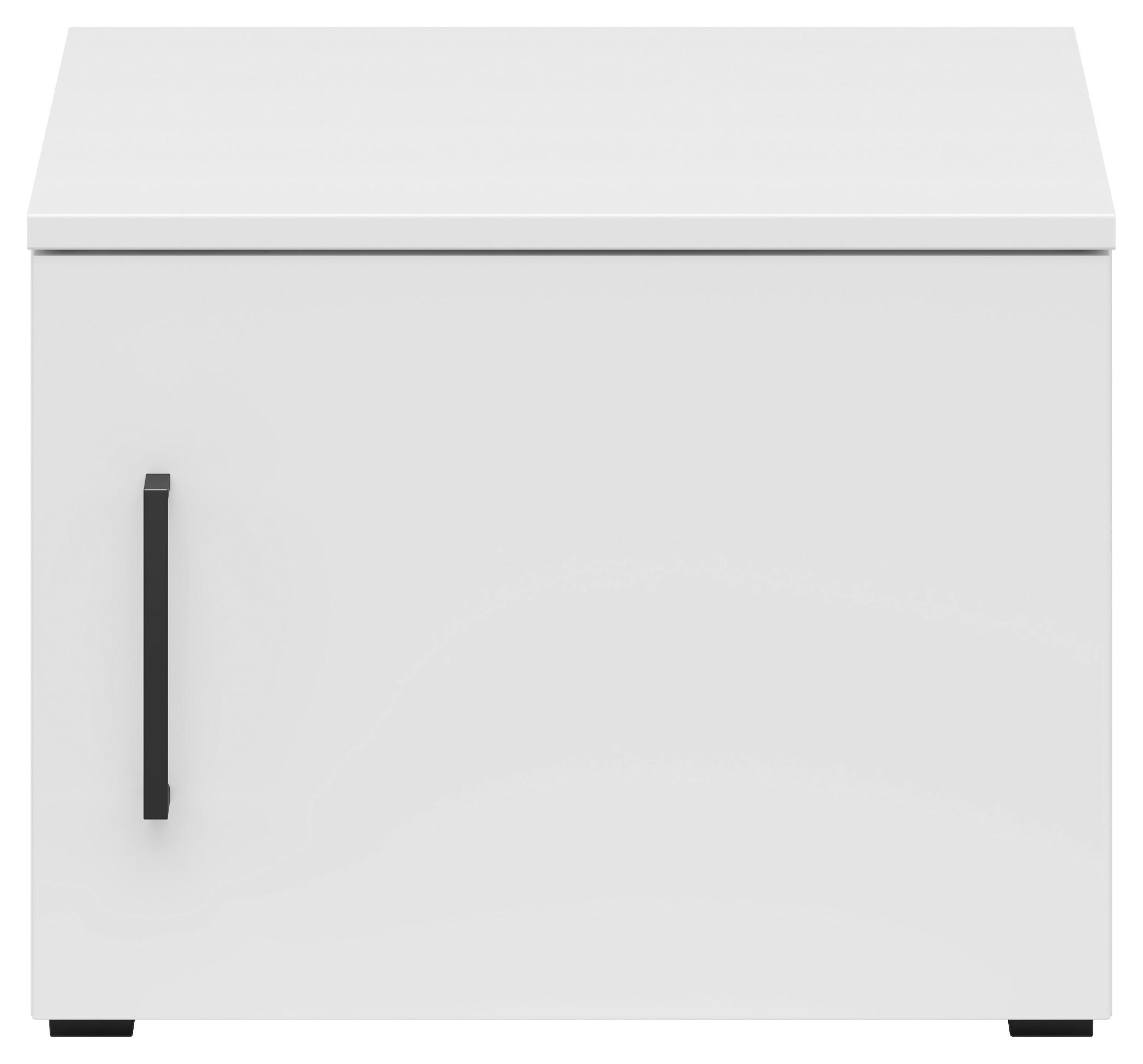 Aufsatzschrank Multistauraum Weiß - Schwarz/Weiß, MODERN, Holzwerkstoff/Kunststoff (45/35/40cm) - Mömax