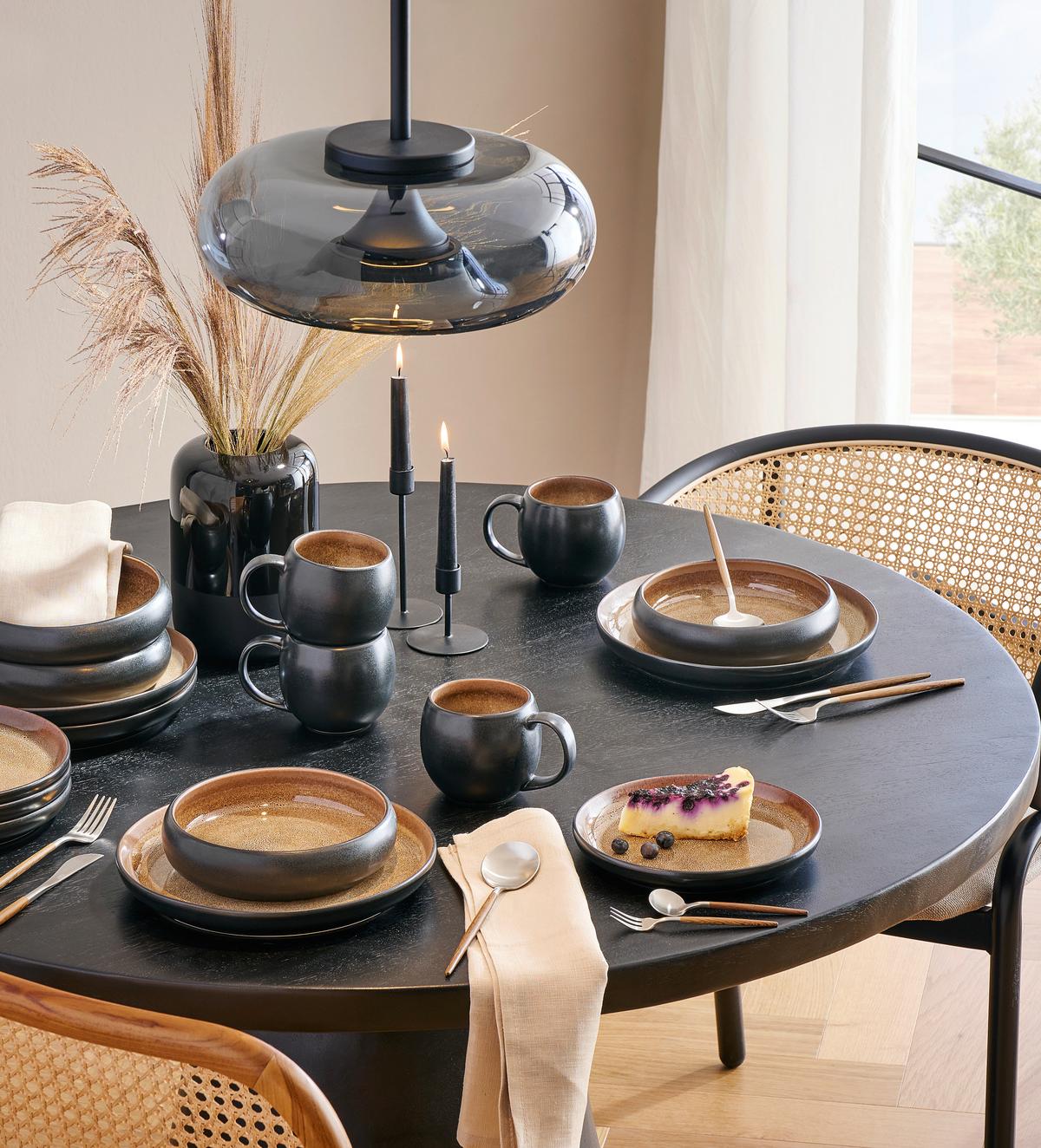 ZESTAW SZTUĆCÓW WOOD - kolor akacjowy/kolor stalowy, Design, metal - Novel