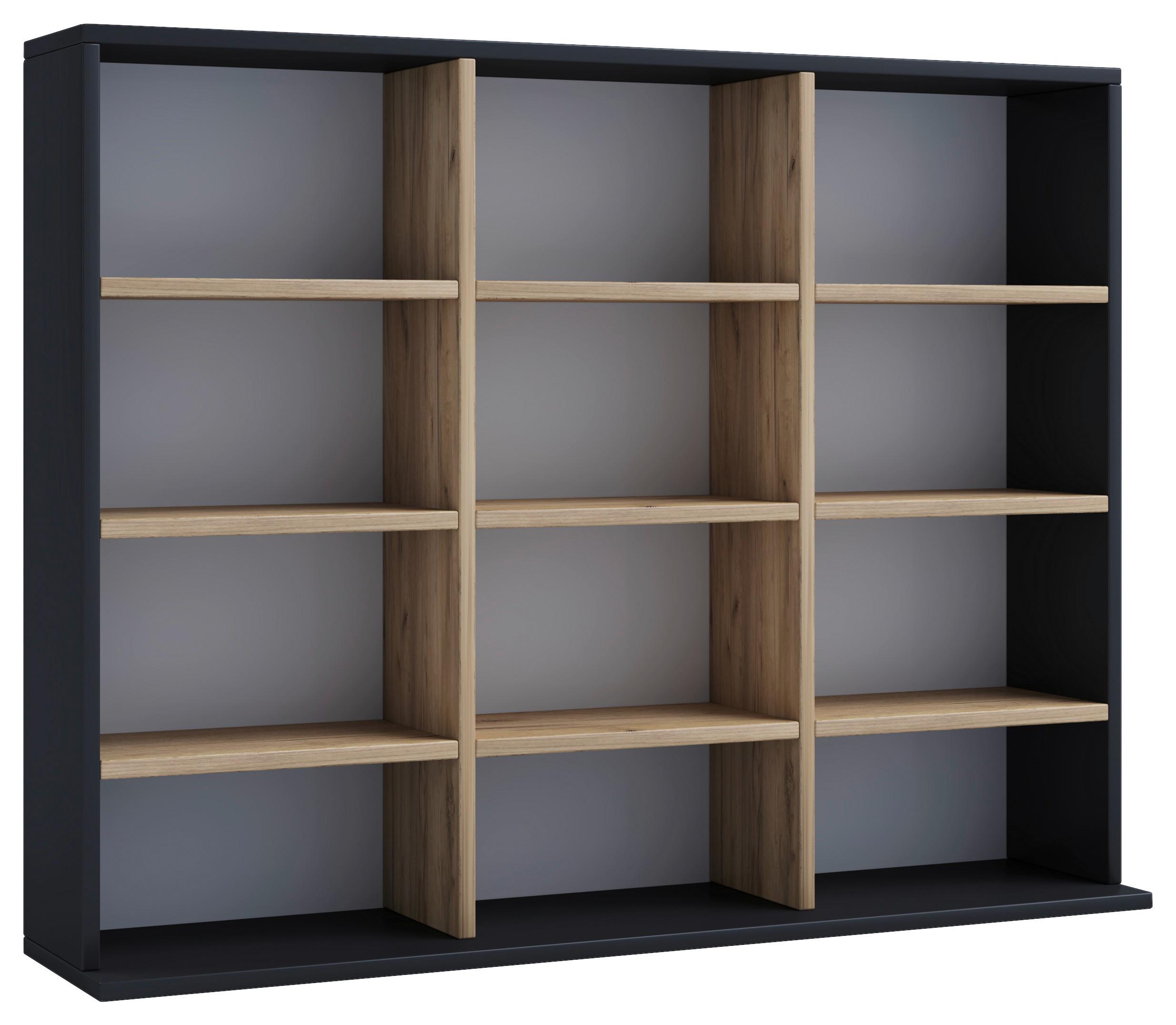 REGAL MEGOSA L - Honigeiche/Schwarz, Design, Holzwerkstoff (102/82/23cm) - MID.YOU