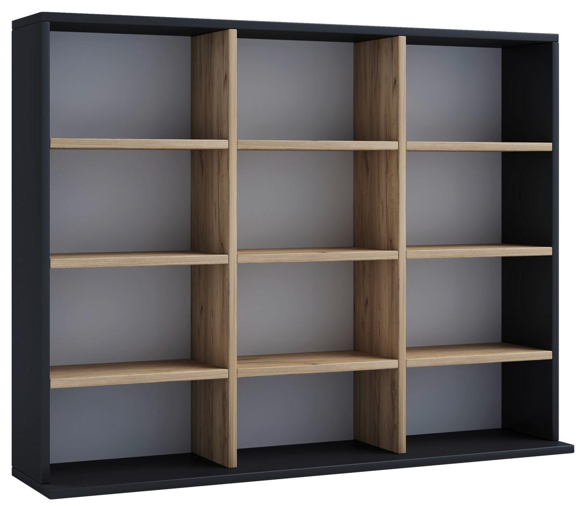 REGAL MEGOSA L - Honigeiche/Schwarz, Design, Holzwerkstoff (102/82/23cm) - MID.YOU