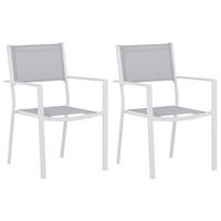 STAPELSESSEL COPACABANA - Weiß, KONVENTIONELL, Textil/Metall (56.5/88/61cm) - Gardenson