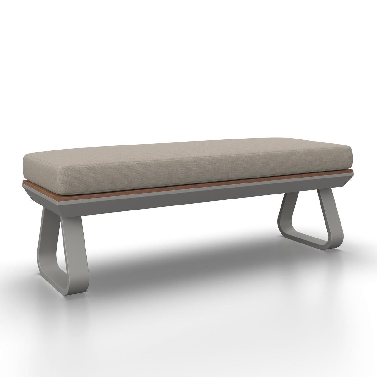 DINING-LOUNGESET EMMA - Creme/Hellgrau, Modern, Holz/Textil (248/318cm) - Bessagi Garden