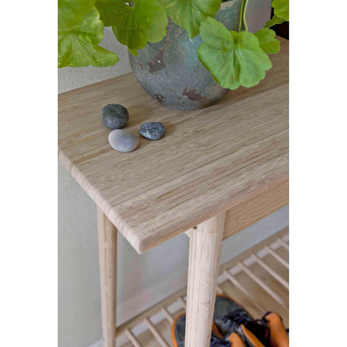 Konsolentisch Noble 2165002 - Naturfarben/Nickelfarben, Romantik / Landhaus, Holz (90/35/80cm) - MID.YOU