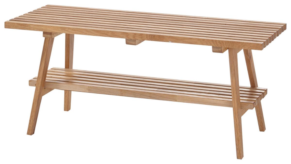 SIEDZISKO DO PRZEDPOKOJU ALWAR - kolor dębowy, Natur, drewno (100/45/35cm)