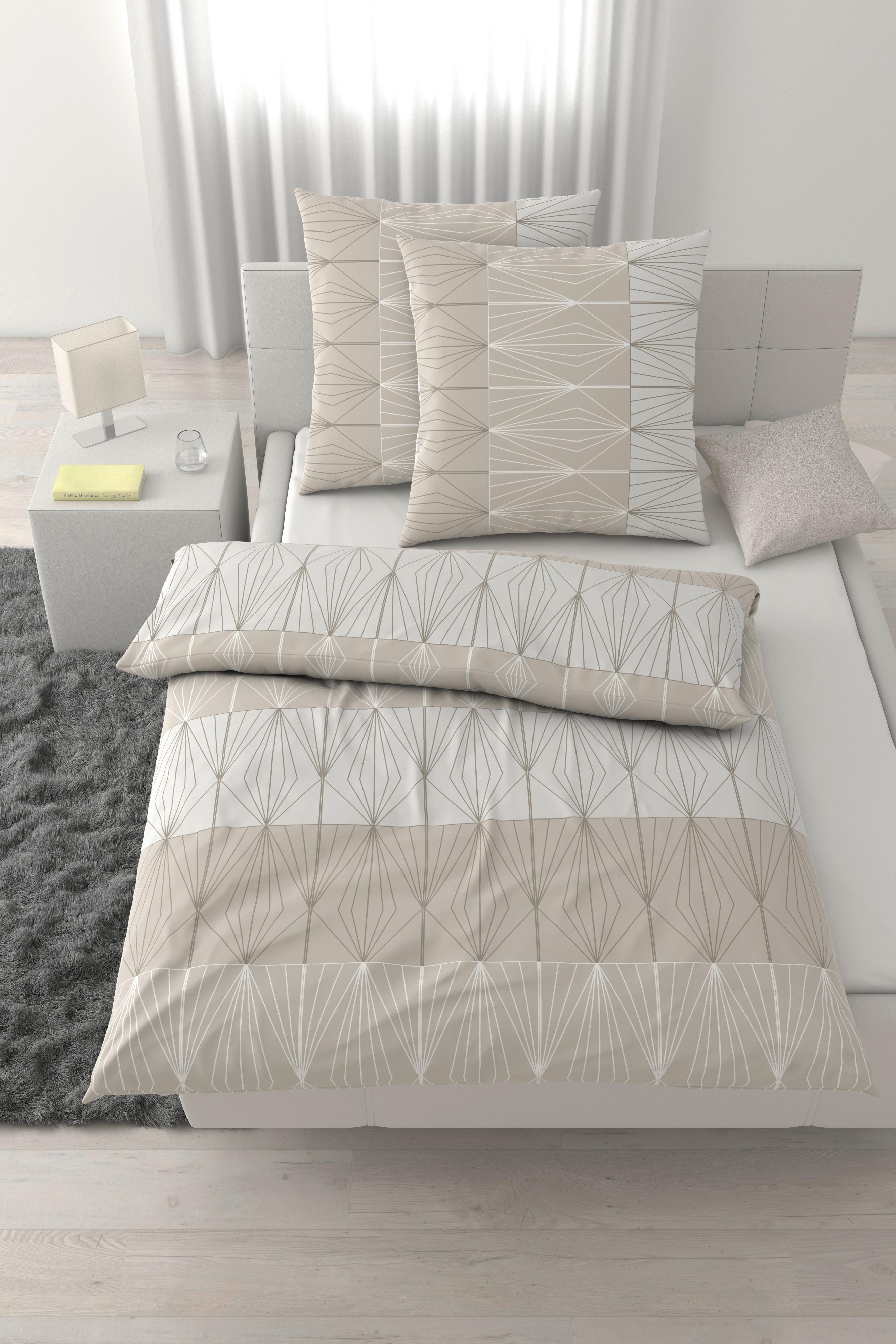 Bettwäsche Dubai XXL Perlmutt ca. 200x200cm - Perlmutt, Textil (200/200cm) - Mömax