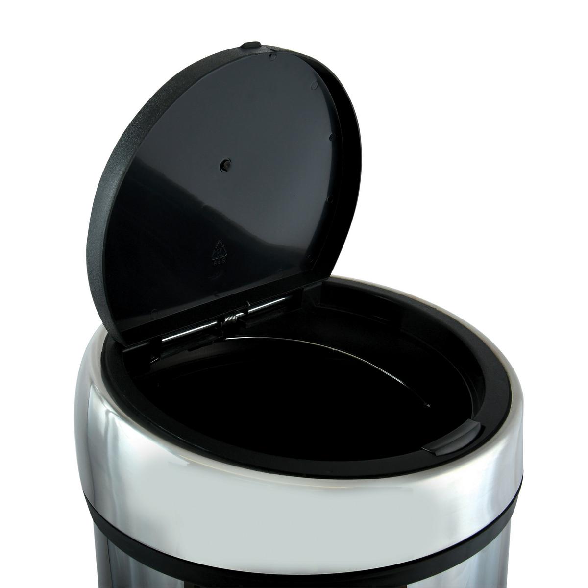 ABFALLEIMER 100932 - Dunkelgrau/Schwarz, Basics, Kunststoff/Metall (35/66/35cm) - Spirella