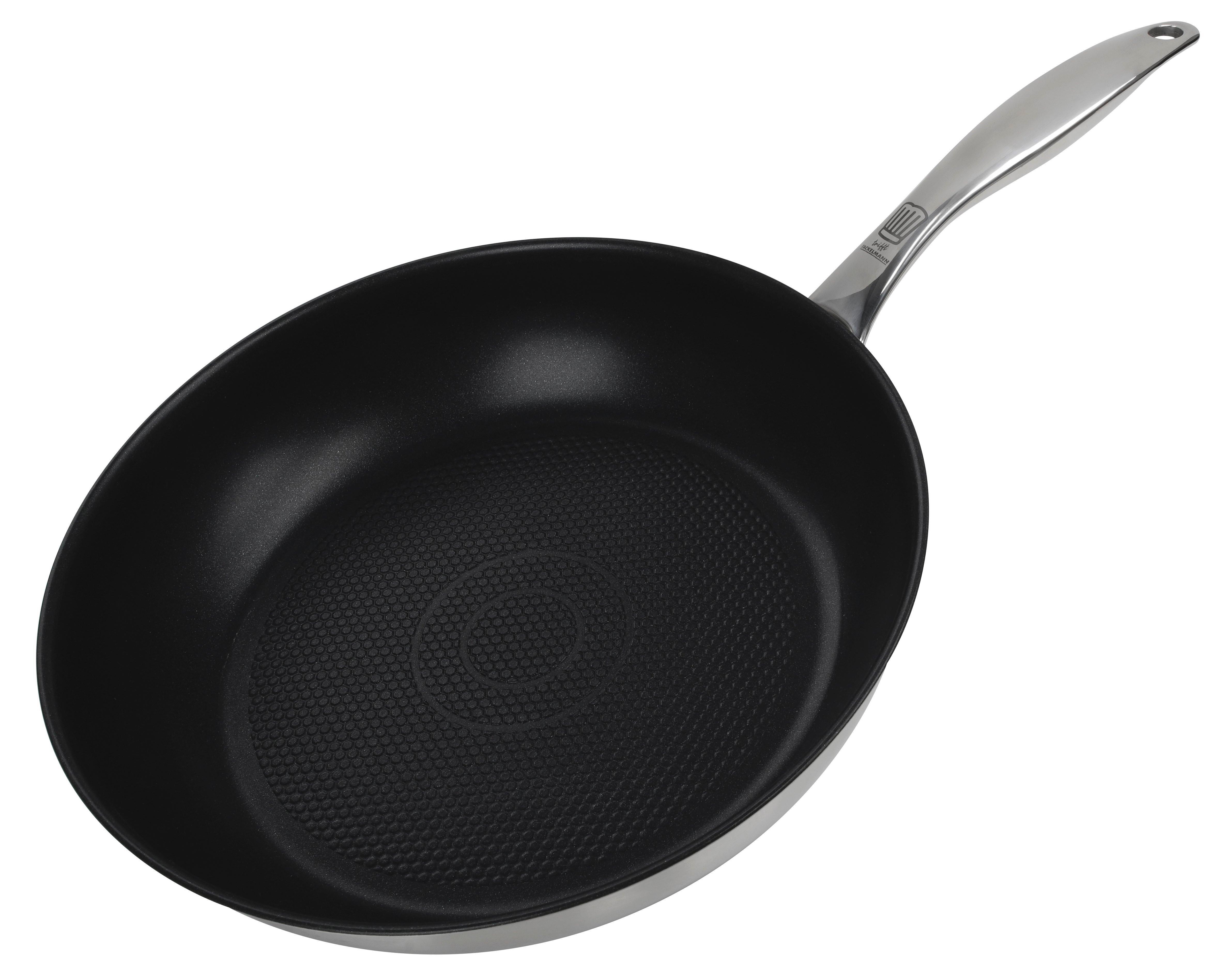 Tigaie pentru prăjit Münich - argintiu/negru, Design, metal (28cm) - Chefkoch+Fackelmann