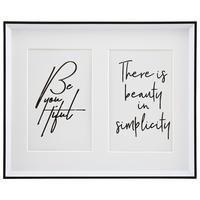 Bilderrahmen Mara Schwarz - Schwarz, Kunststoff (10/15cm) - Mömax