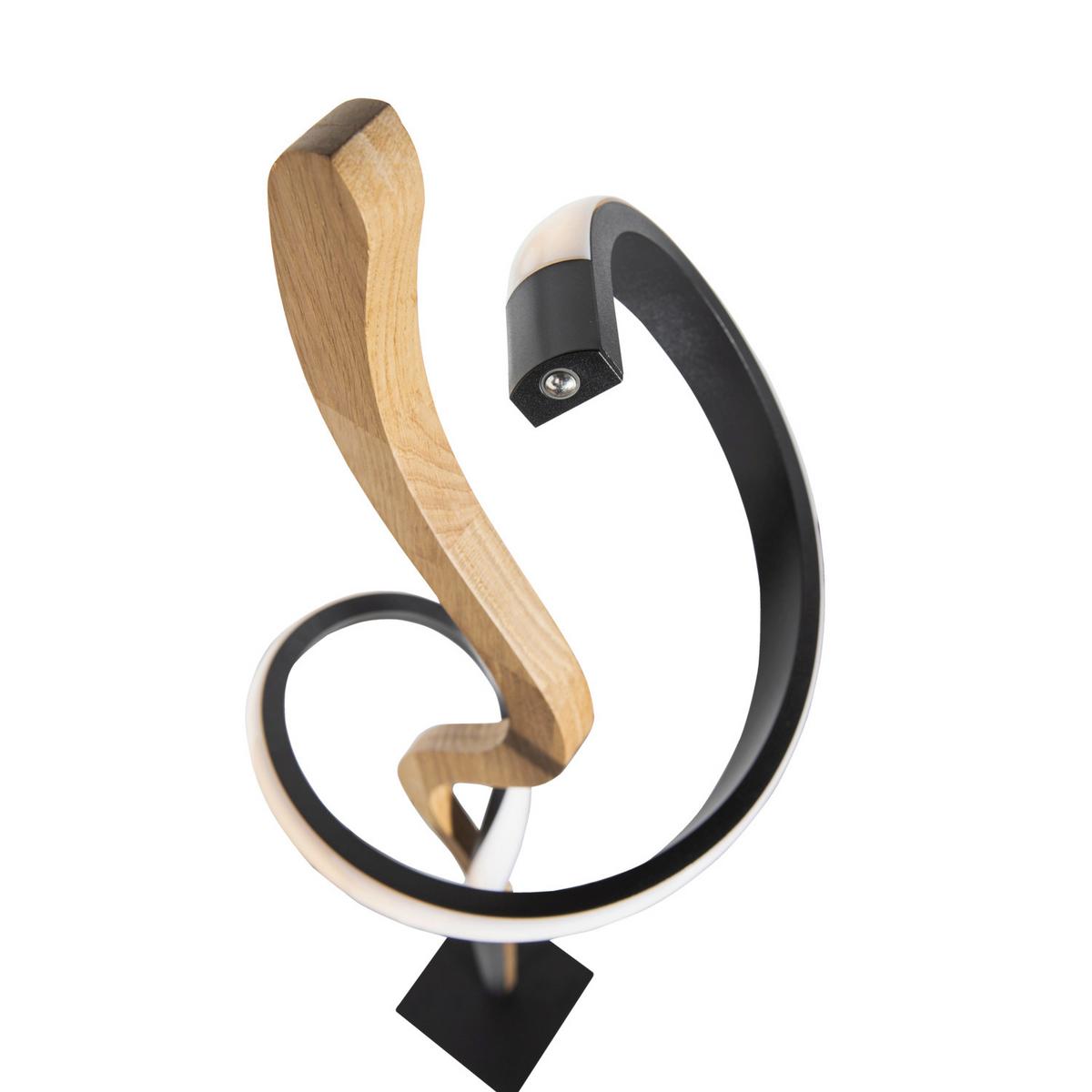 LAMPA STOJĄCA LED 141632 SILVRETTA *WW* - czarny, Natur, metal/drewno (20/20/150cm) - Waldwelt