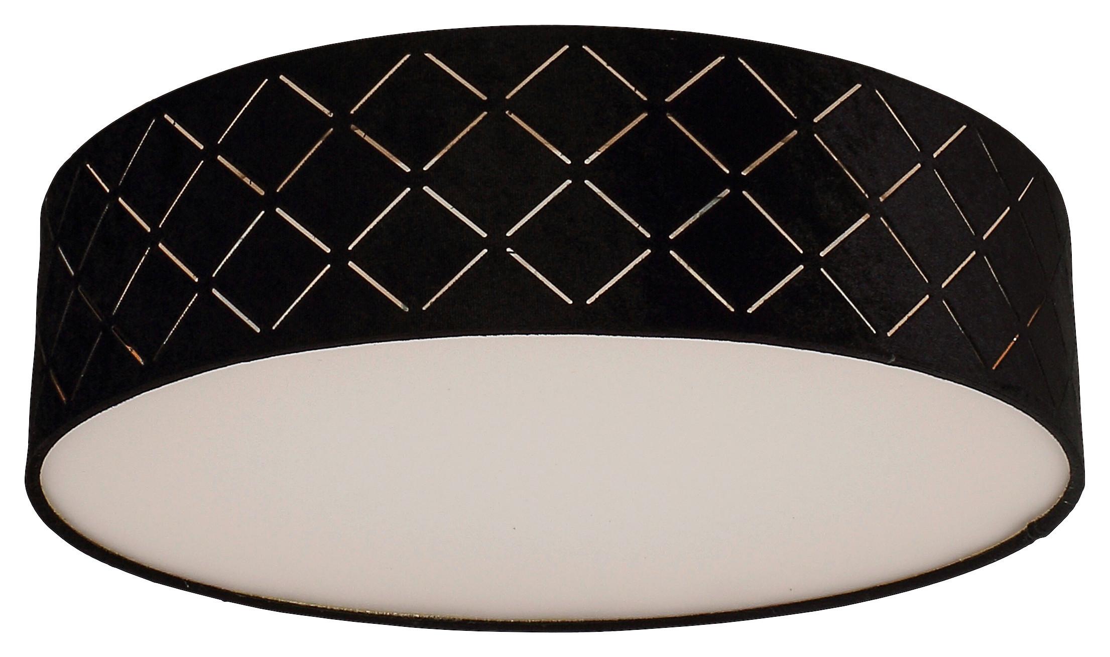 LAMPA SUFITOWA PICHL - czarny/biały, Design, tworzywo sztuczne/metal (38/10cm) - Novel