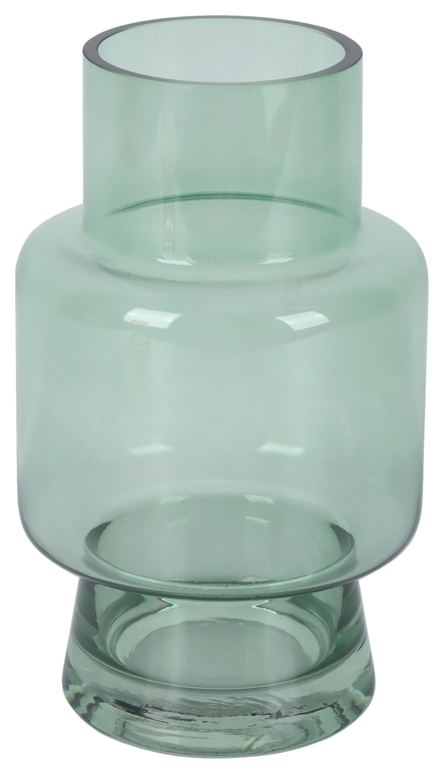 Vase Monic Mintgrün - Mintgrün, Glas (16/30cm) - Mömax