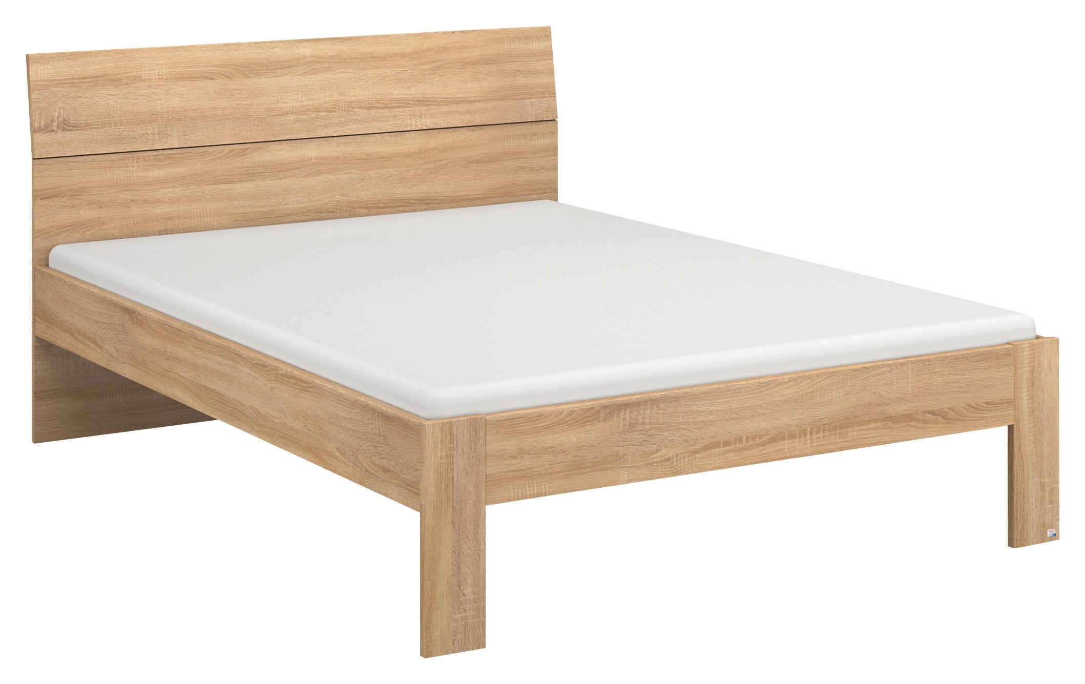 Postelja Flexx, Barva Hrasta, 90x200 - hrast sonoma, Basics, leseni material (90/200cm) - Xora