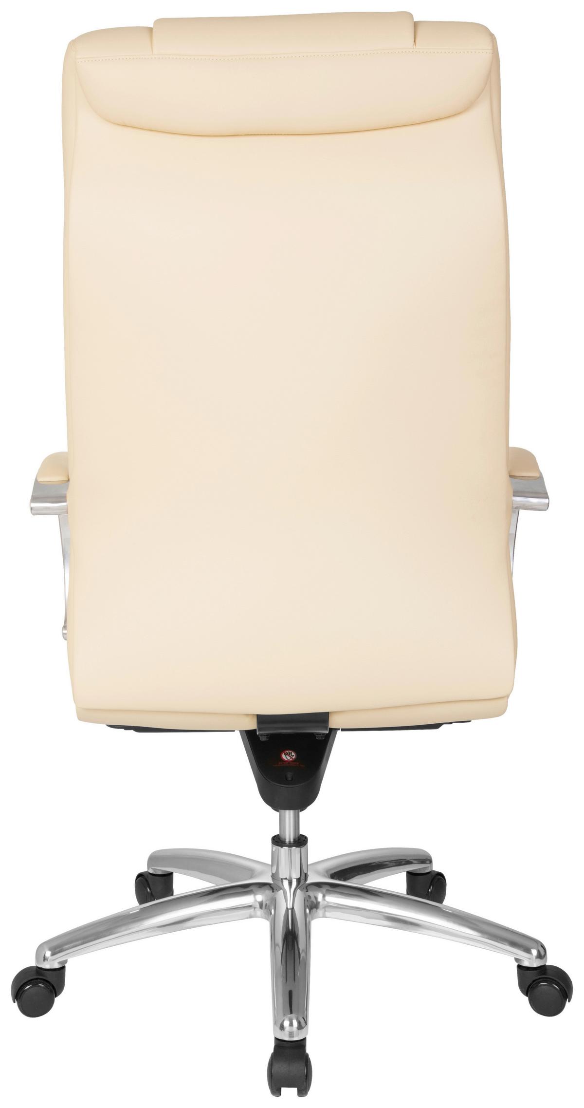 Pisarniški Stol Xxl G 600, Bež - srebrne barve/bež, Basics, kovina/umetna masa (60/131/49cm) - MID.YOU
