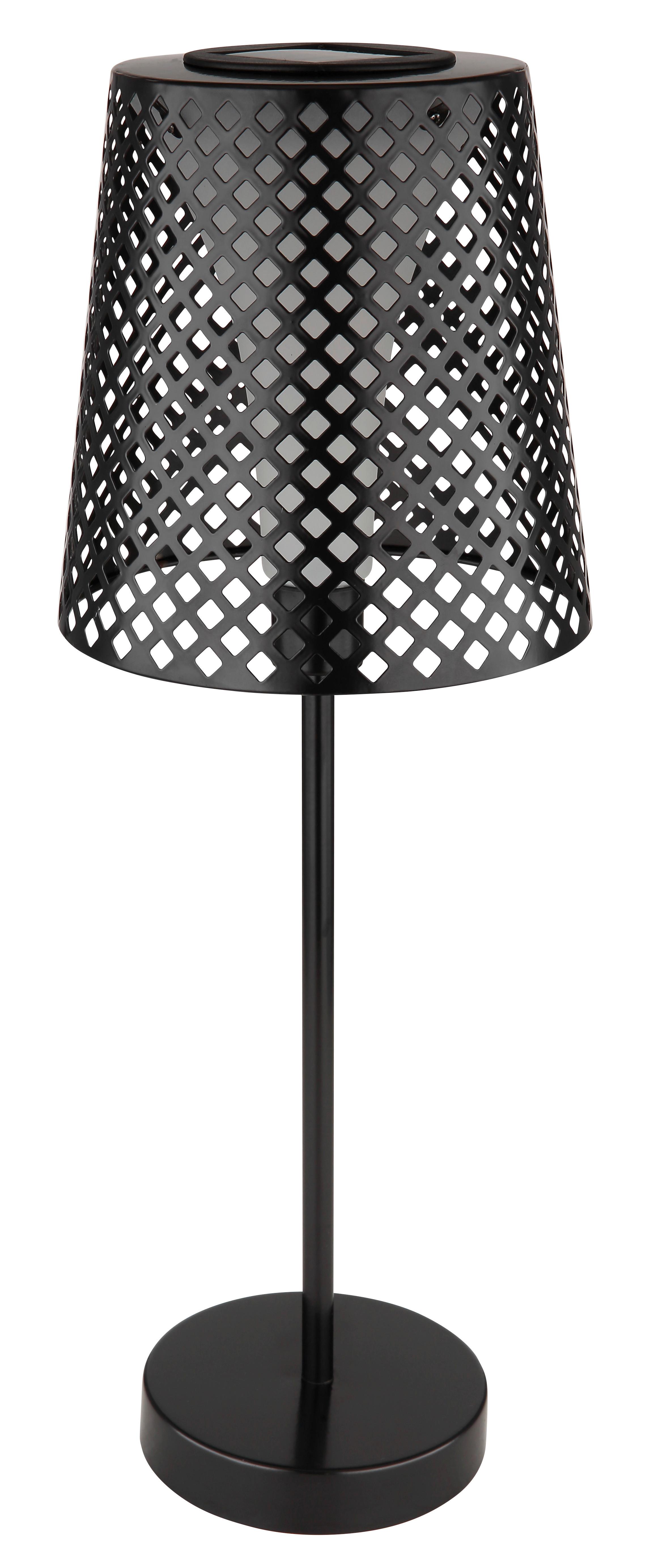 Solarna Svetilka Trixi, S Sijalko - črna/prosojno, Konvencionalno, kovina/umetna masa (18/50cm) - Globo