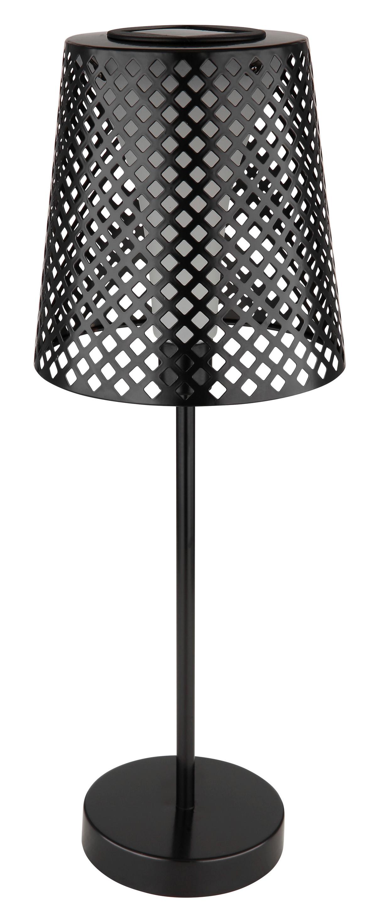 Solarna Svetilka Trixi, S Sijalko - črna/prosojno, Konvencionalno, kovina/umetna masa (18/50cm) - Globo