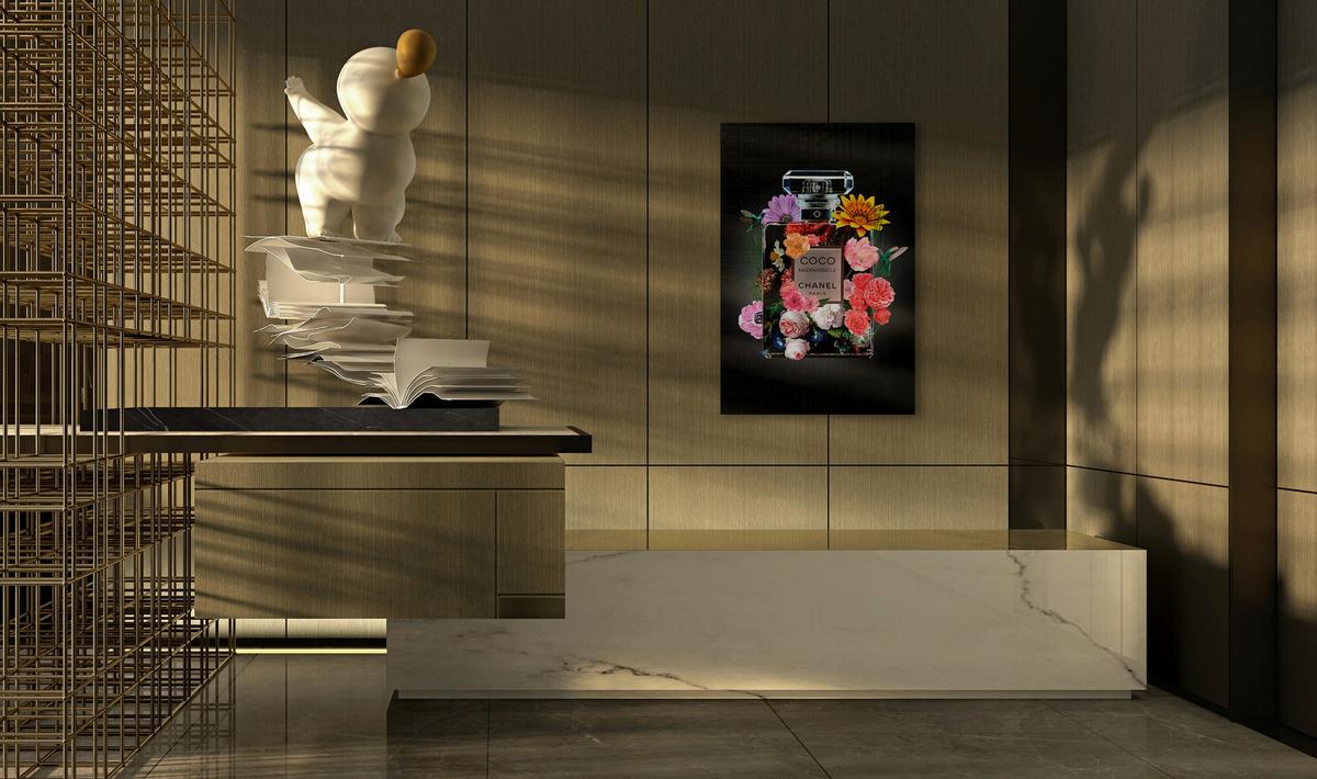 Bild The Perfume Collection V Multicolor ca. 80x120cm - Multicolor/Schwarz, Design, Kunststoff (80/120cm) - Wandkraft