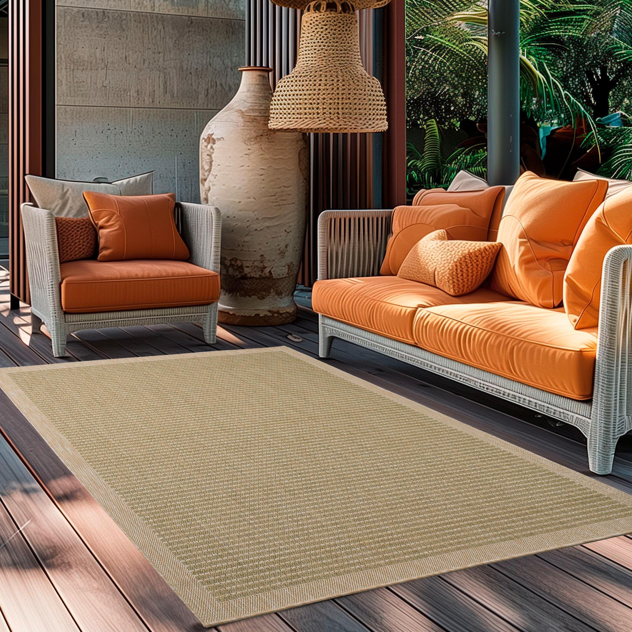 Outdoortteppich Giza Grün ca. 80x150cm - Grün, Basics, Textil (80/150cm) - Novel