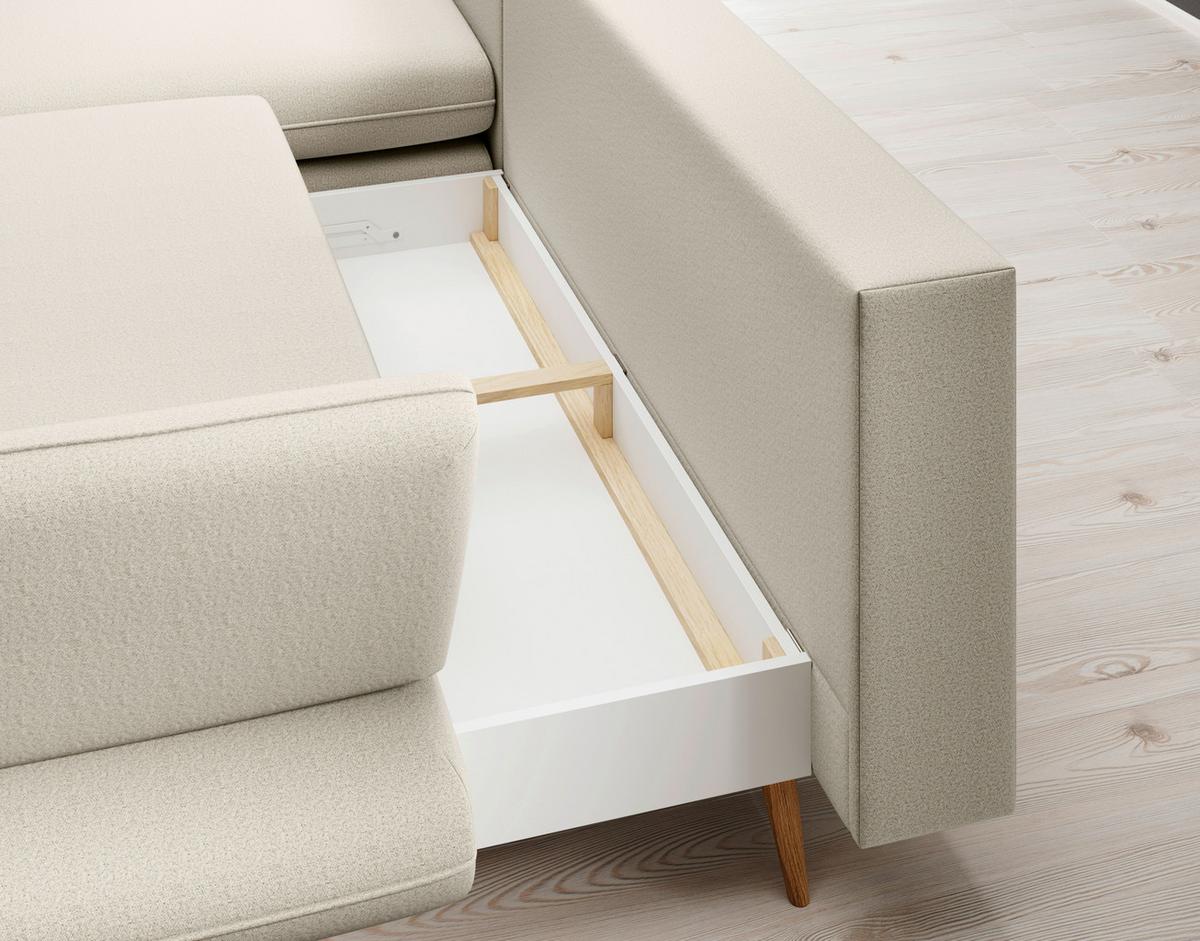 Coltar MONTE - bej, Modern, textil (181/283cm) - Premium Living