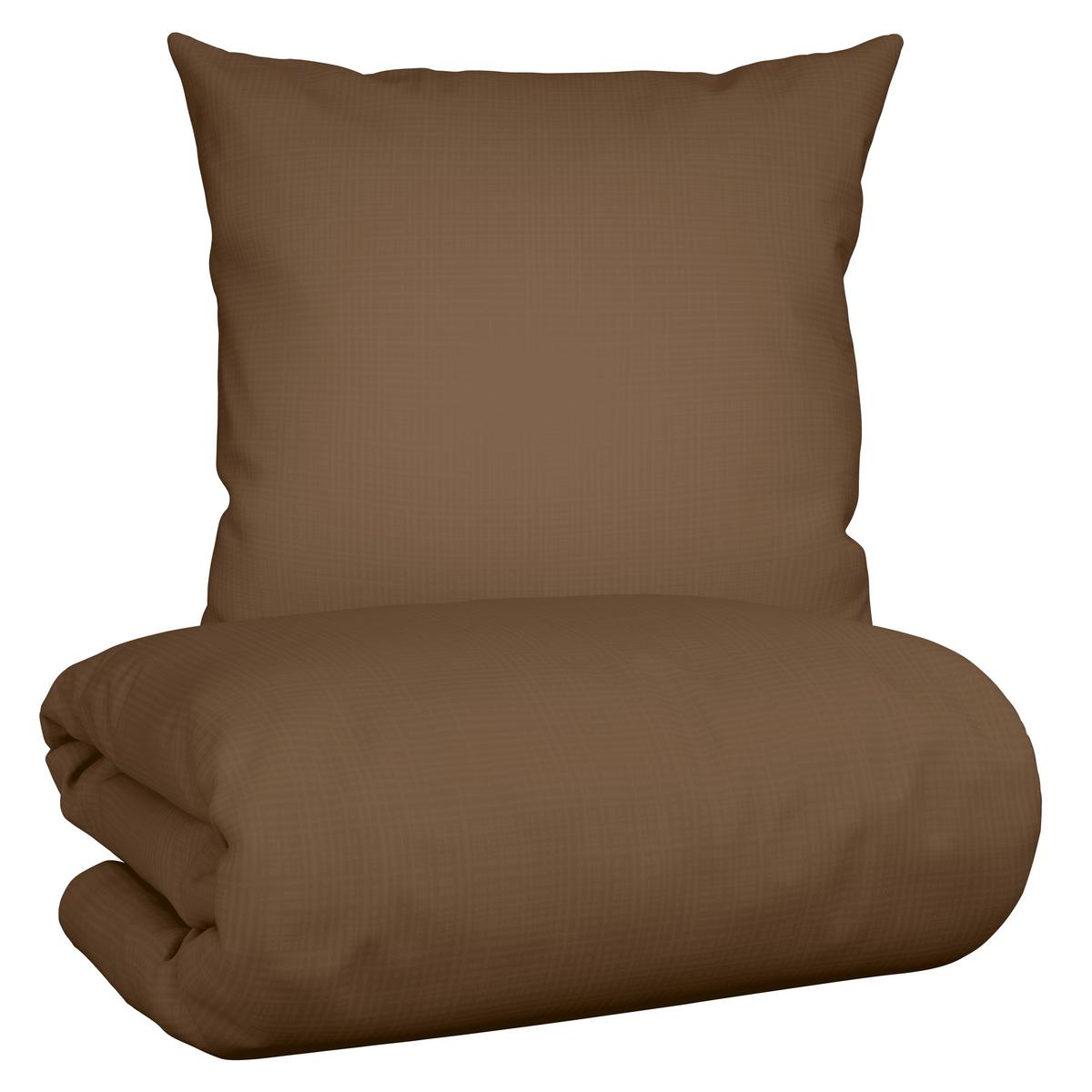 Posteljnina Melania - rjava, Trendi, tekstil (140/200cm) - Mömax