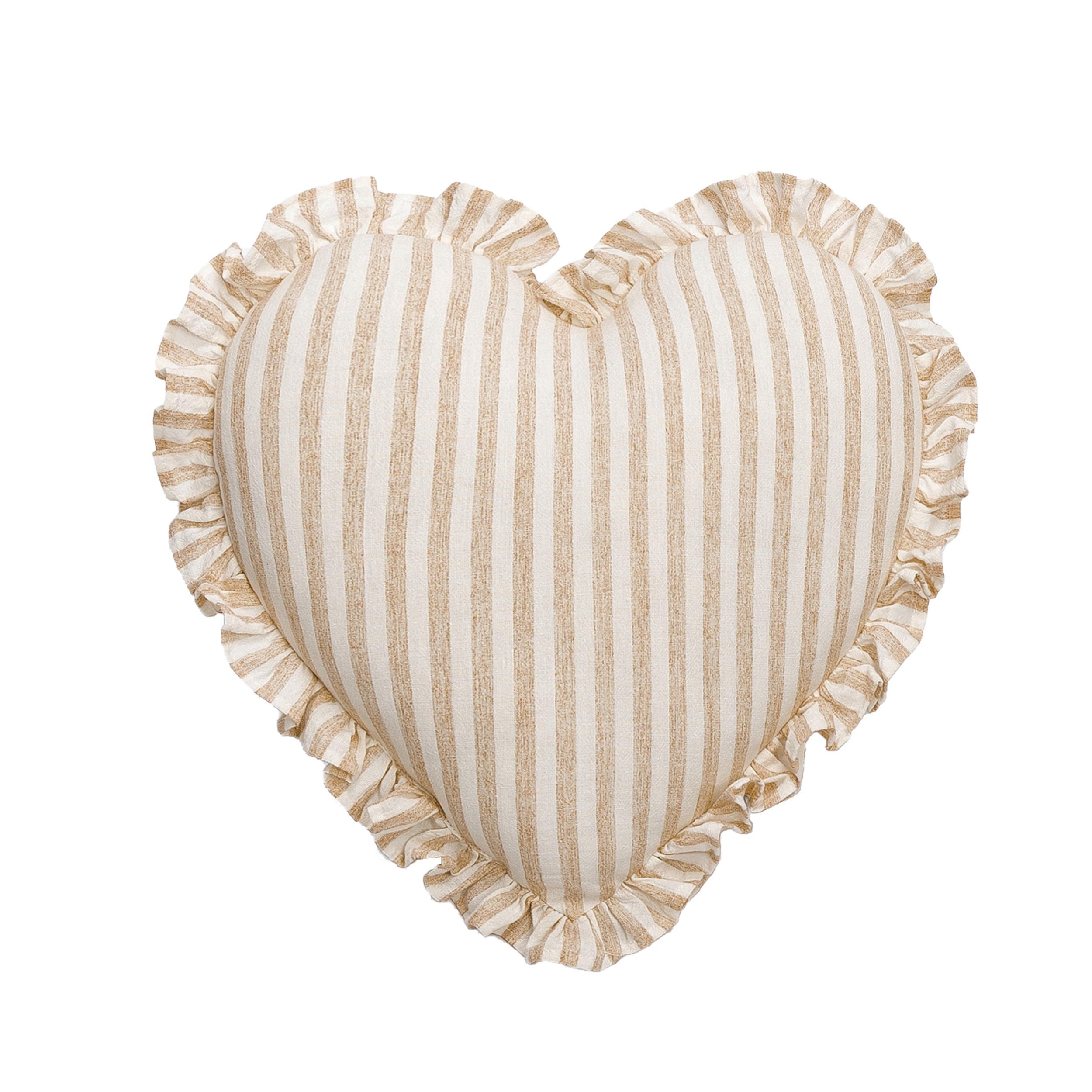 PODUSZKA DEKORACYJNA 3364-001 - beżowy/biały, Basics, tkanina (35/35cm)
