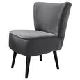 Sessel in Grau 'Lord' - Schwarz/Grau, Trend, Holz/Holzwerkstoff (65/89/70cm) - Livetastic Sessel in Grau 'Lord' - Schwarz/Grau, Trend, Holz/Holzwerkstoff (65/89/70cm) - Livetastic