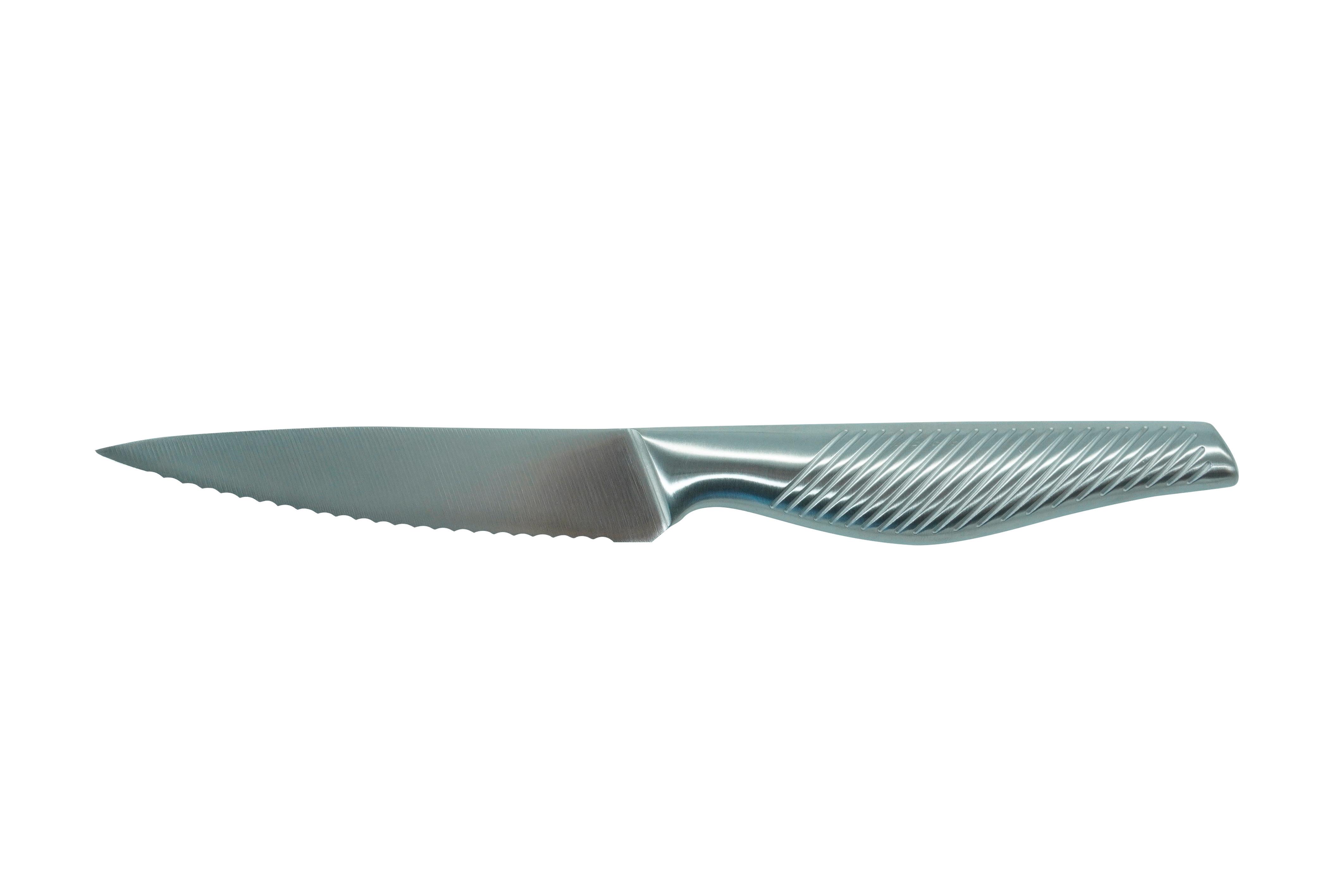 Allzweckmesser Flasch aus Edelstahl ca.22,7cm - Edelstahlfarben, Modern, Metall (22,7cm) - Premium Living