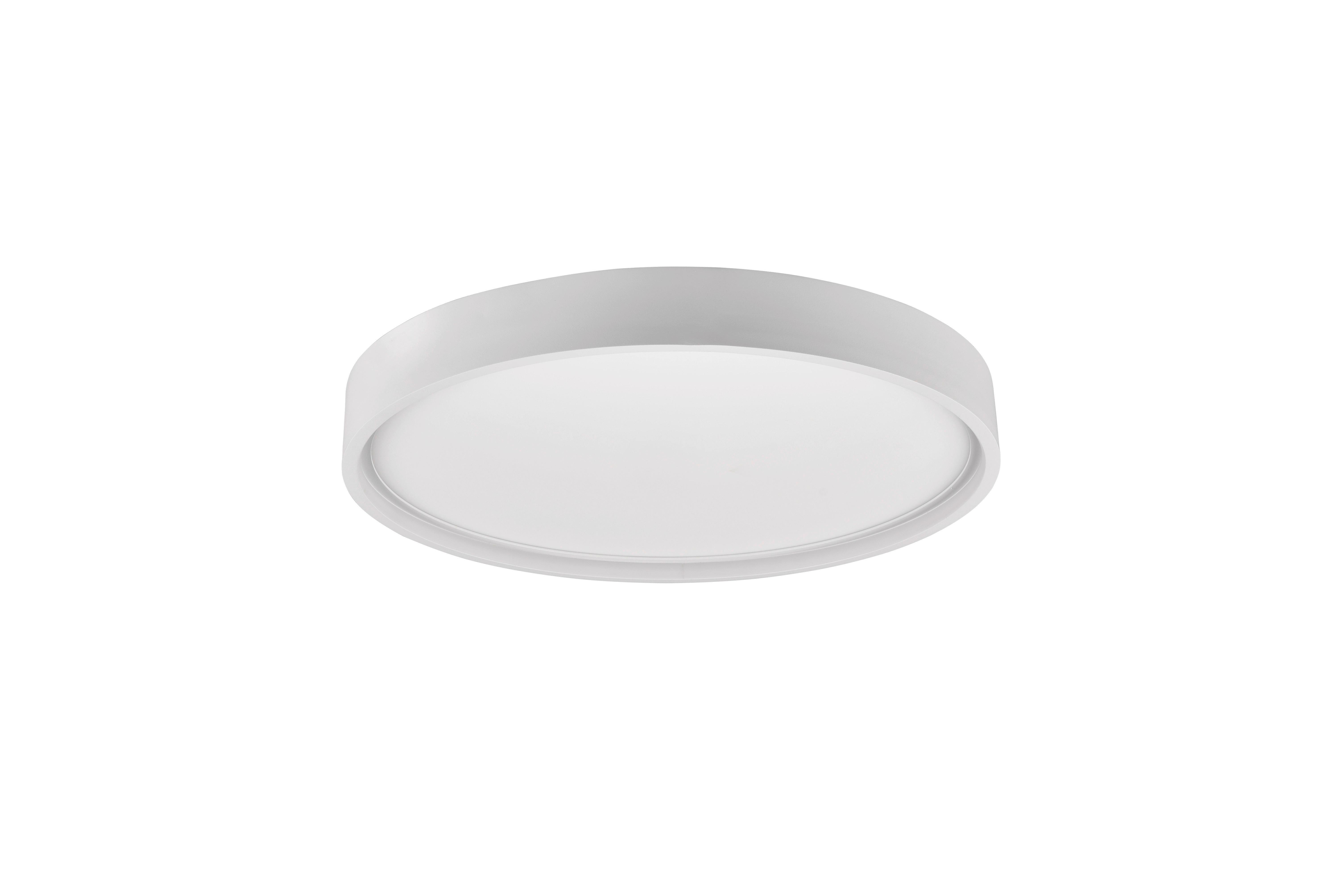 LED-Deckenleuchte Doha in Weiß max. 29 Watt - Weiß, MODERN, Metall (45/45/5,5cm) - Trio Leuchten
