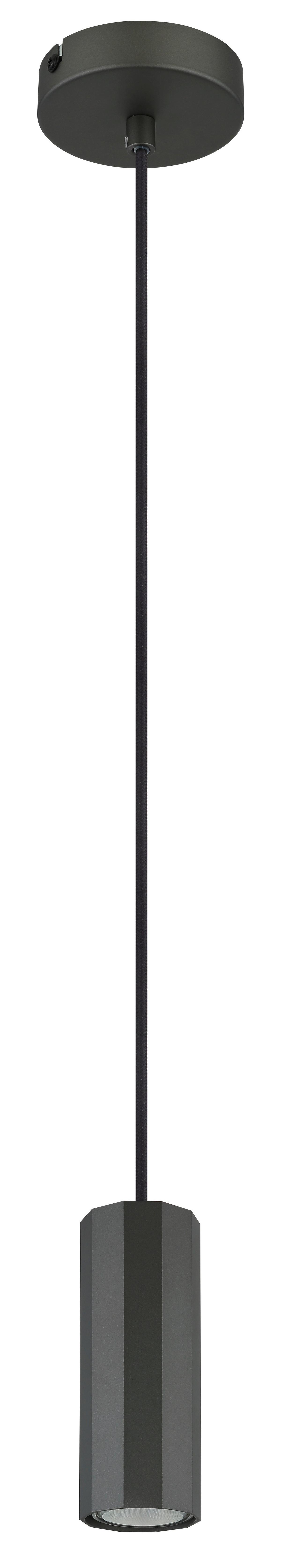 HÄNGELEUCHTE 57918H - Grau, Design, Metall (10/120cm) - Globo