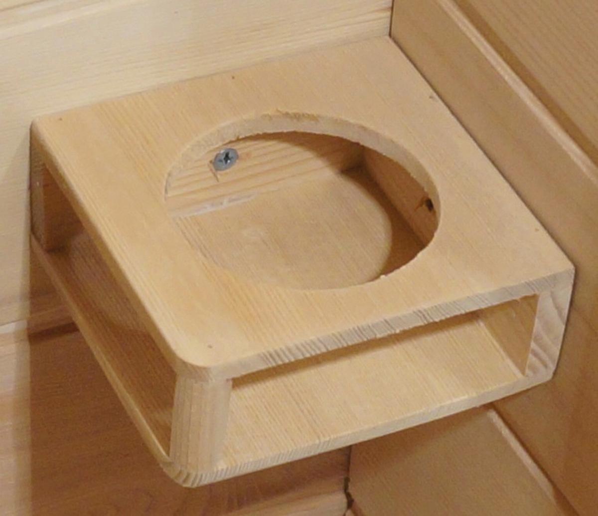 Infrarotkabine Stockholm 1 Person, ca. 90/200/90cm - Naturfarben, Design, Holz (90/200/90cm)