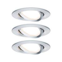 LED-Deckenleuchte Nova max. 3x 6,5 Watt, 3-teilig - Alufarben, Basics, Metall (8,4cm) - Paulmann