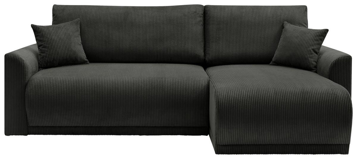 Kutna Garnitura Kim - crna, Moderno, drvo (233/146cm) - Modern Living