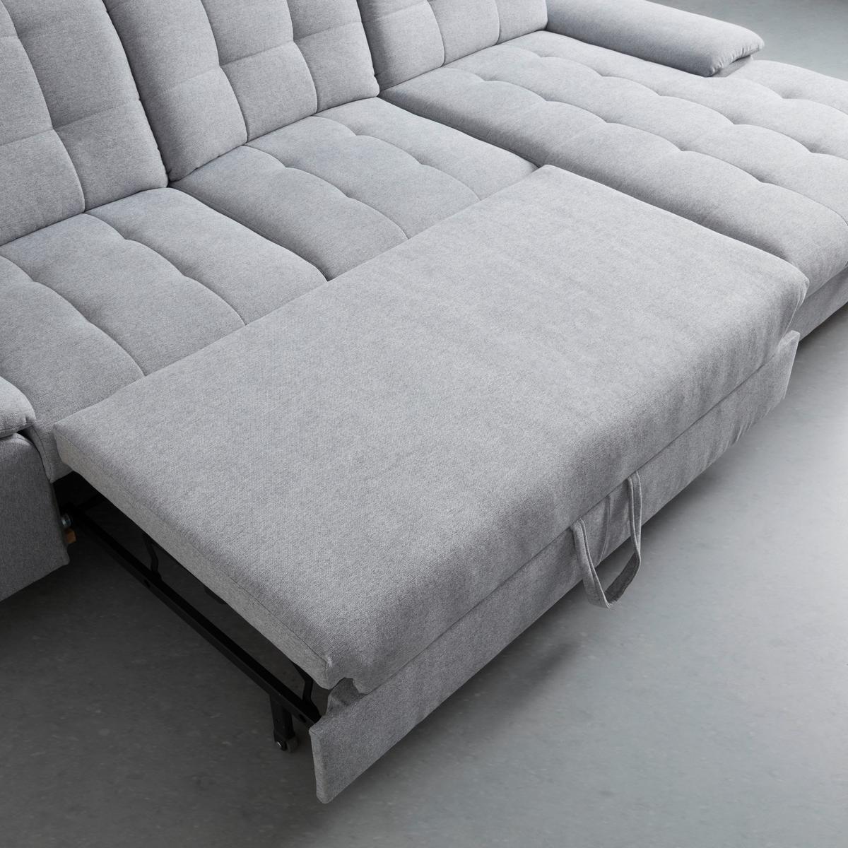 Sarokkanapé Como Mini - szürke, Modern, textil/fa (167/89-106/263cm) - Mömax