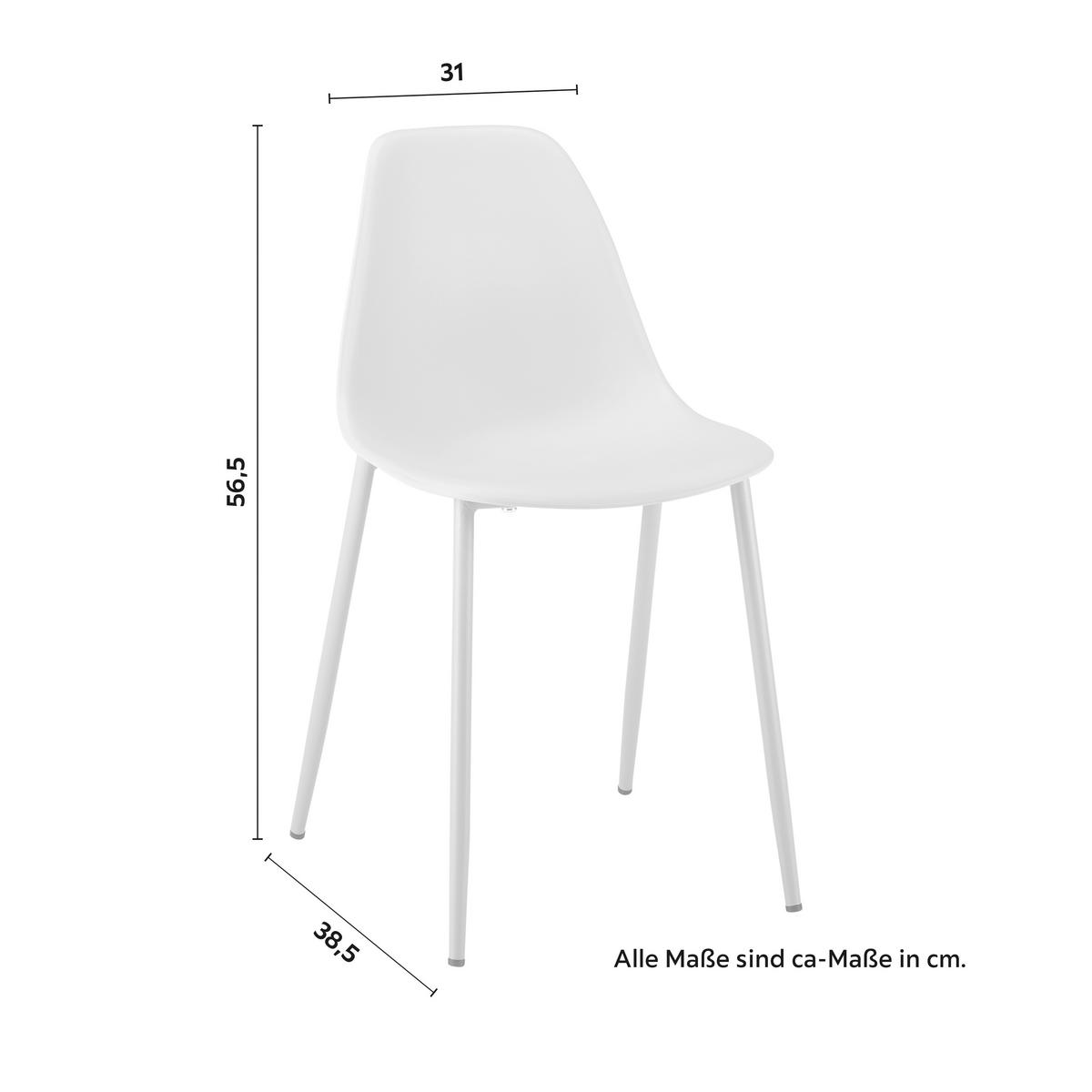 ZESTAW DO SIEDZENIA DLA DZIECI CASEY - jasnoszary, Modern, tworzywo sztuczne/metal (60/56/60cm) - Bessagi Kids