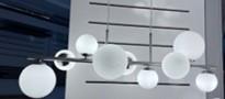 HÄNGELEUCHTE BULBI - Weiss/Nickelfarben, Modern, Glas/Kunststoff (90/30/120cm) - Mömax