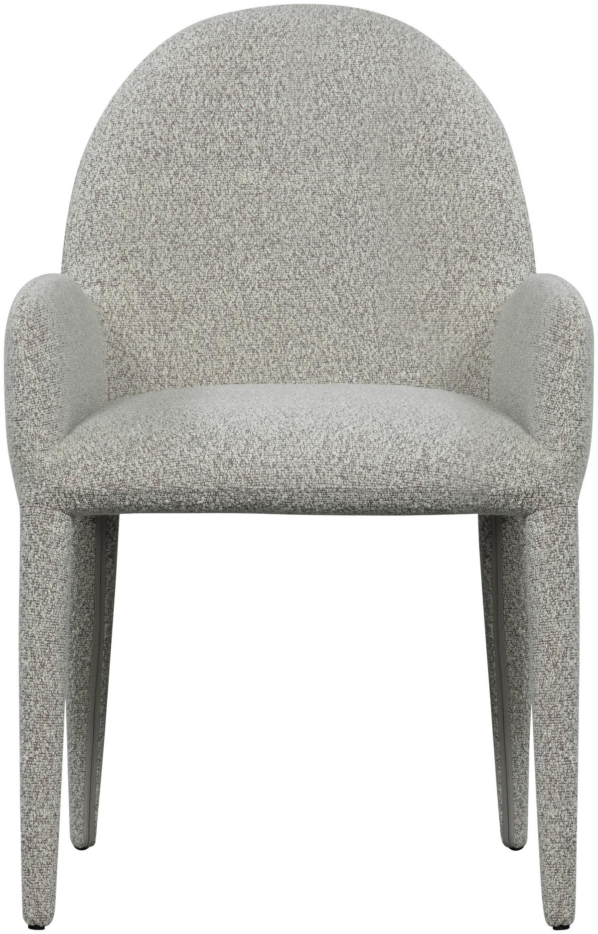 Armlehnstuhl Elegance Greige Bouclé - Greige, Design, Textil (54/83/57cm) - Livetastic
