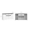 SIDEBOARD KIRO - svart, Modern, metall/trämaterial (160/86/42cm) - Mömax