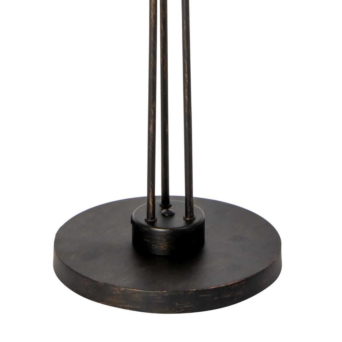 STEHLEUCHTE 40800323 VENEZIA - Weiss/Rostfarben, Konventionell, Glas/Metall (45/160cm) - Globo