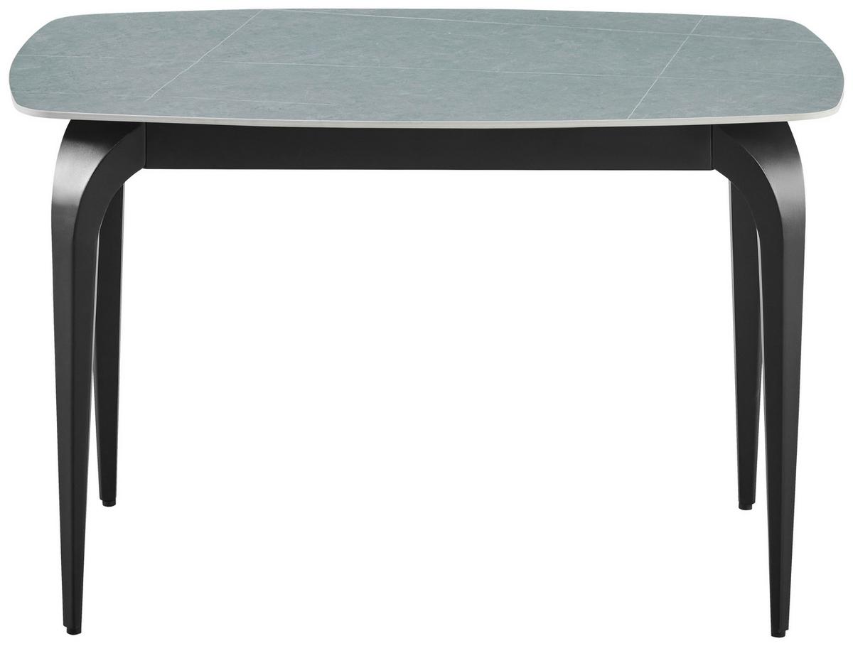 Jedilna Miza Ibiza, Keramika, Siva, 120x80 - siva/črna, Moderno, kovina/keramika (120/80/76cm)