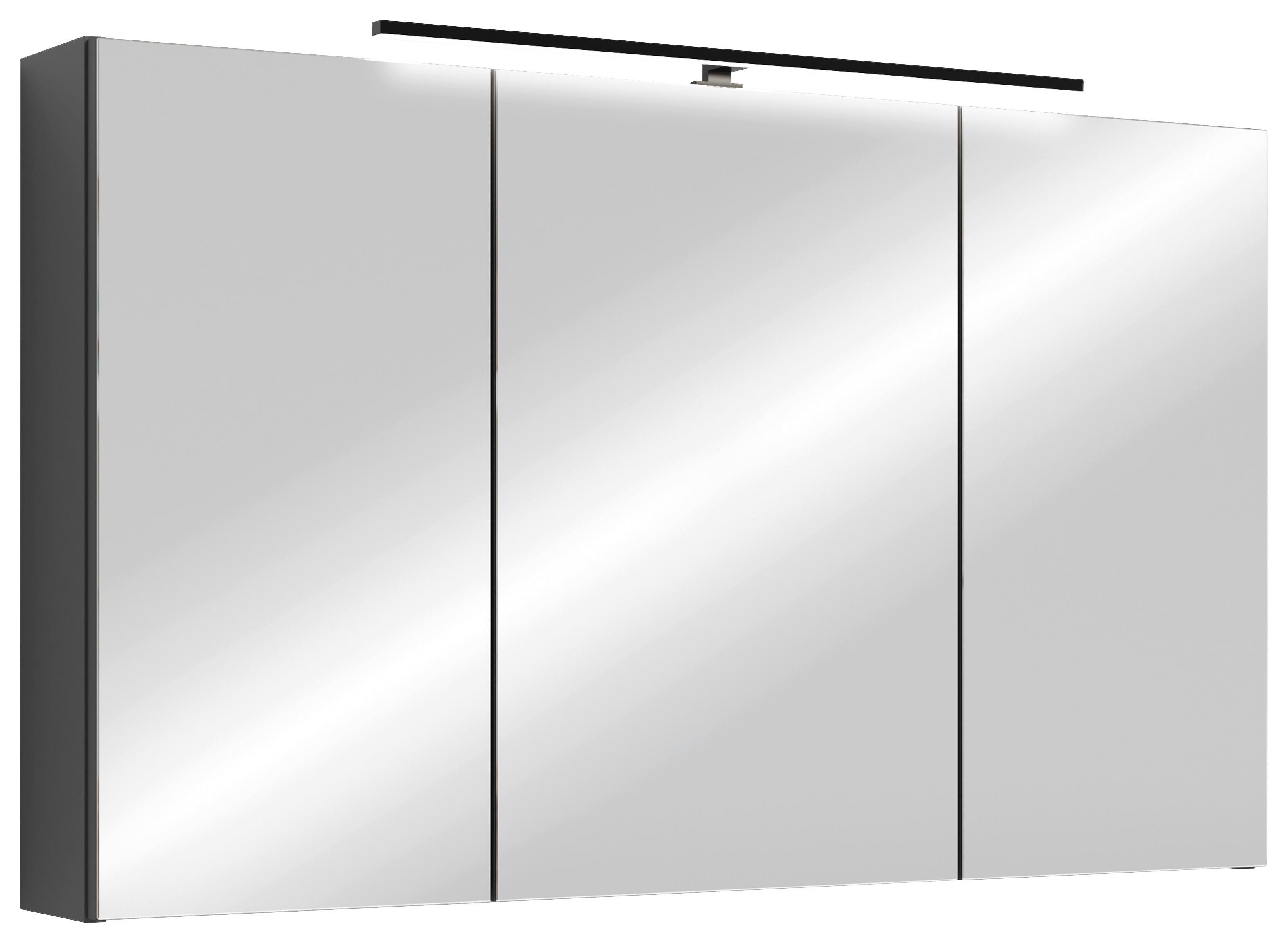 Spiegelschrank Spree Anthrazit - MODERN, Glas/Holzwerkstoff (100/60/20cm) - MID.YOU