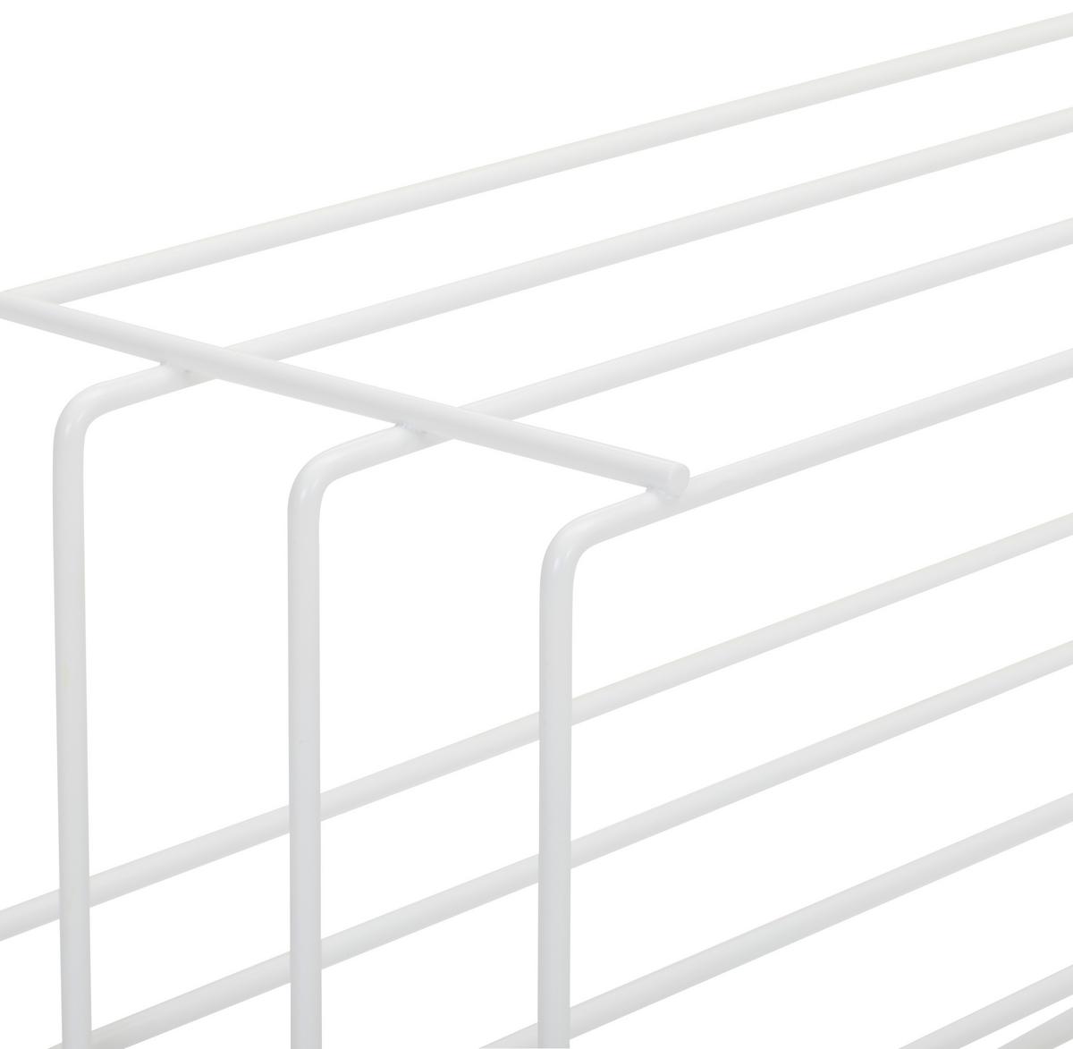 REGAŁ NA BUTY STABILO - biały, Design, metal (73/40/28,5cm) - MID.YOU