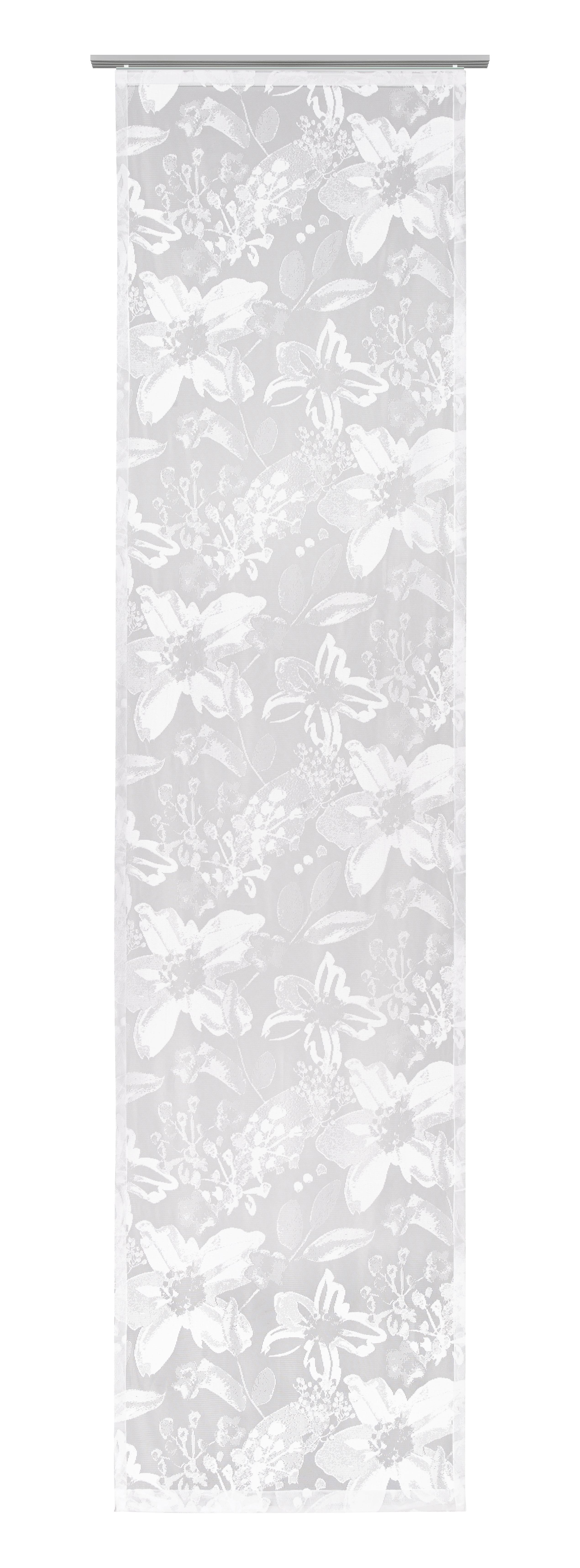 Flächenvorhang Betty in Weiß ca.60x245cm - Weiß, KONVENTIONELL, Textil (60/245cm) - Mömax modern living