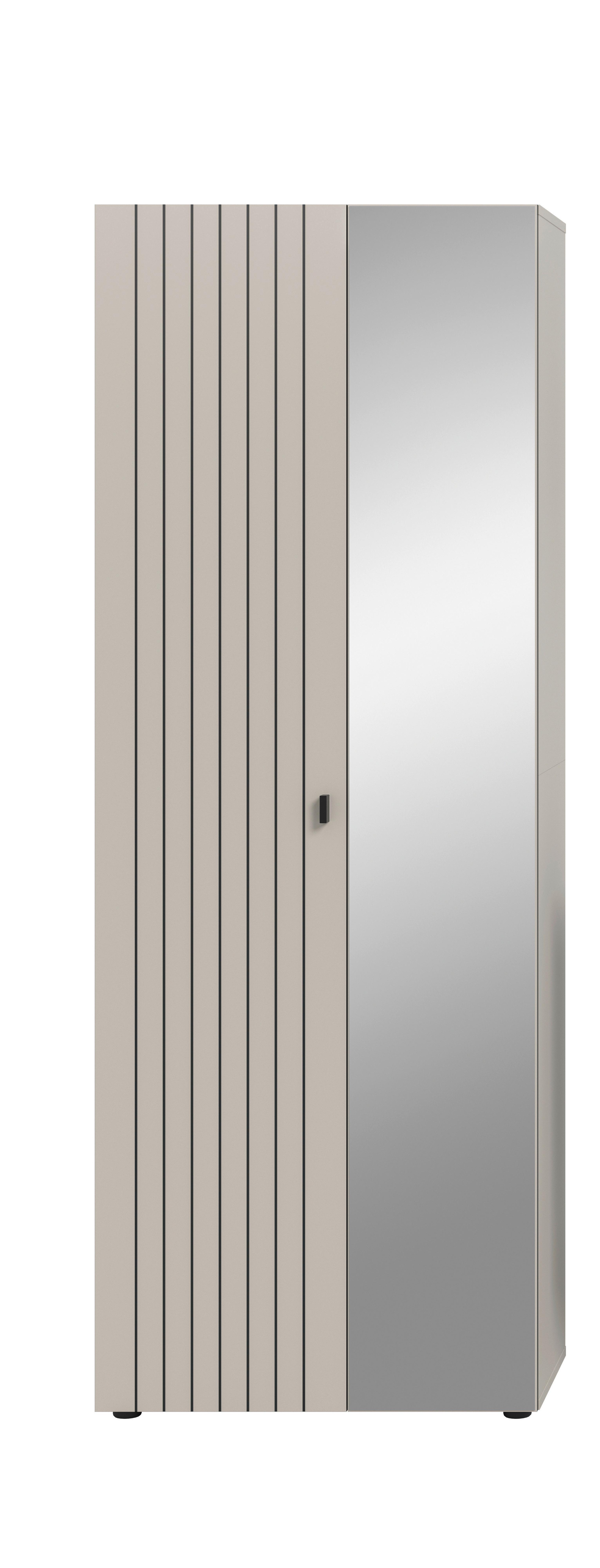 Garderobna Omara Station, Kašmir - kašmir/črna, Design, kovina/umetna masa (70/192/37cm) - MID.YOU