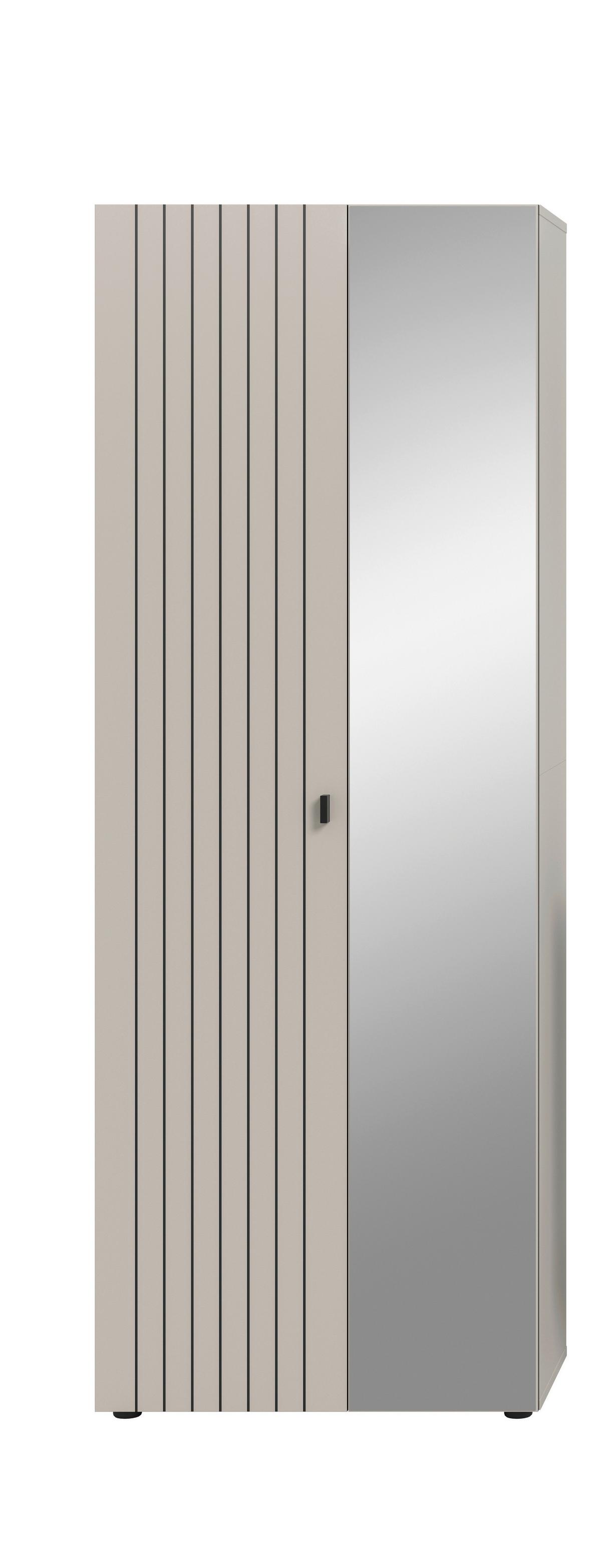 Garderobna Omara Station, Kašmir - kašmir/črna, Design, kovina/umetna masa (70/192/37cm) - MID.YOU