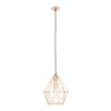 Hängeleuchte Skeletton max. 60 Watt - Kupferfarben, Metall (30/110cm) - Modern Living