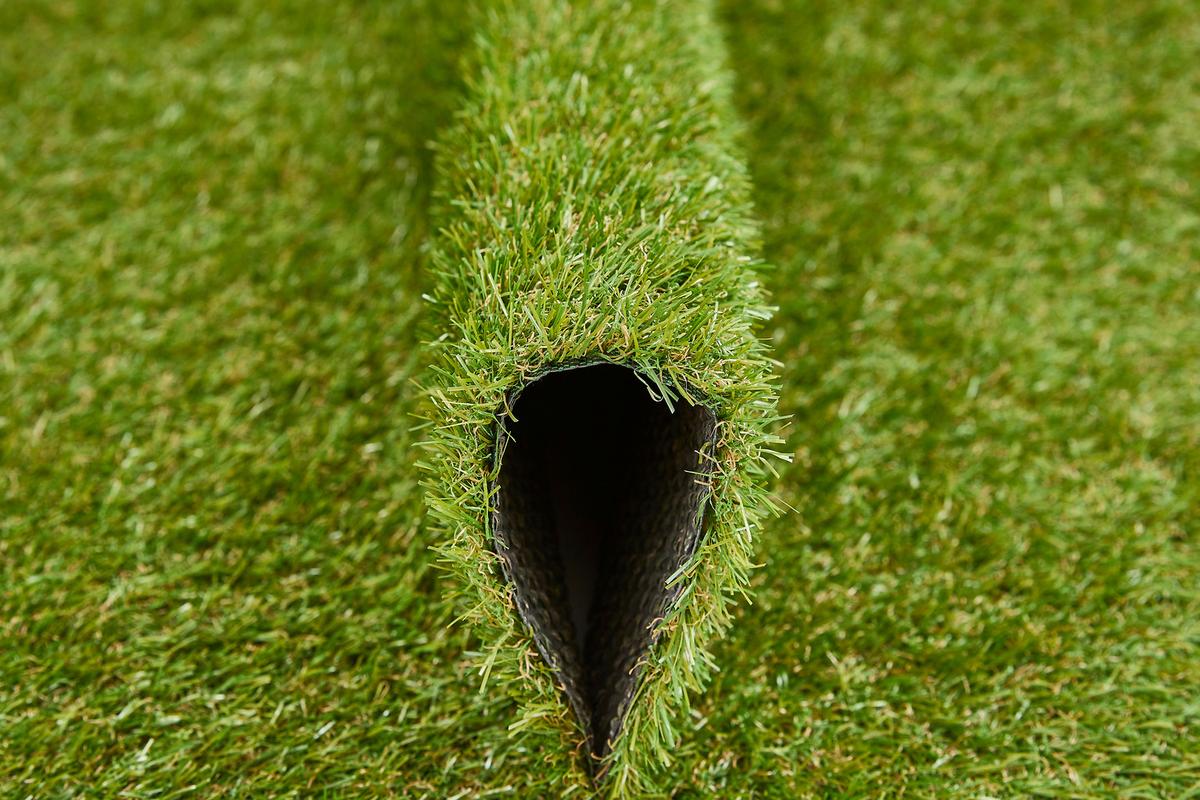 Rasenteppich Kansas Grün ca. 100x200cm - Grün, Basics, Kunststoff (100/200cm)