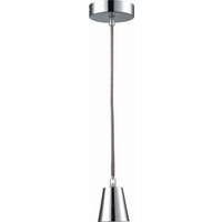 Schnurpendel Kordula Max. 60 Watt - Grau, Textil/Metall (100/10/10cm) - Modern Living