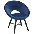 Sessel in Blau - Blau/Schwarz, MODERN, Holz/Textil (60/77/71cm) - Modern Living Sessel in Blau - Blau/Schwarz, MODERN, Holz/Textil (60/77/71cm) - Modern Living