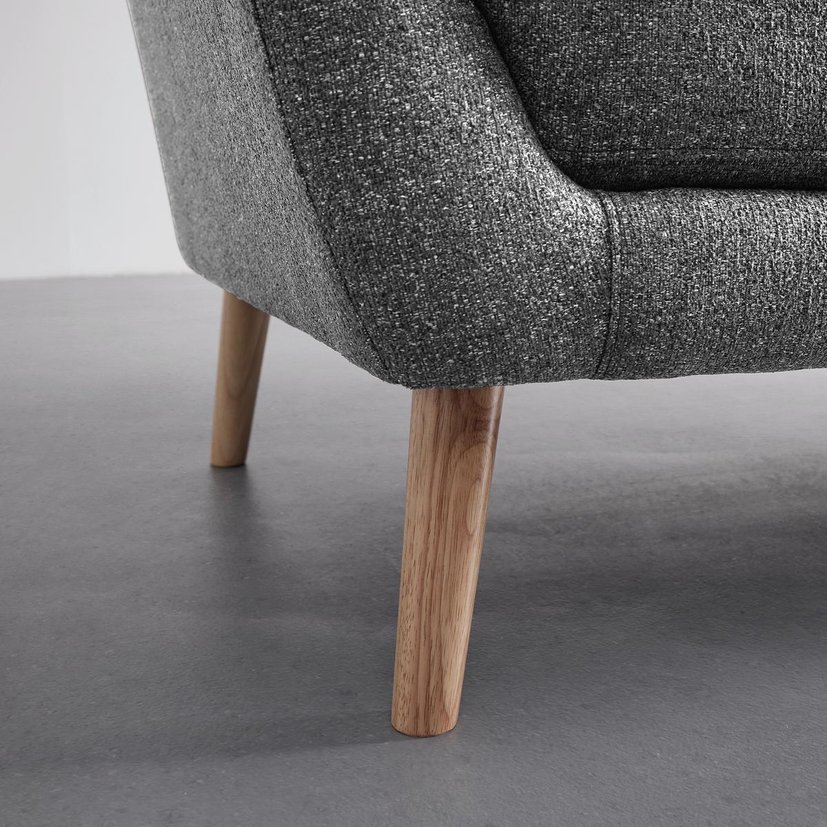 Sofa Anela Grau Webstoff - Naturfarben/Grau, MODERN, Holz/Textil (168/79/84cm) - Bessagi Home