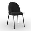 STOL ELORA - svart, Modern, metall/textil (48/86/55cm) - Bessagi Home