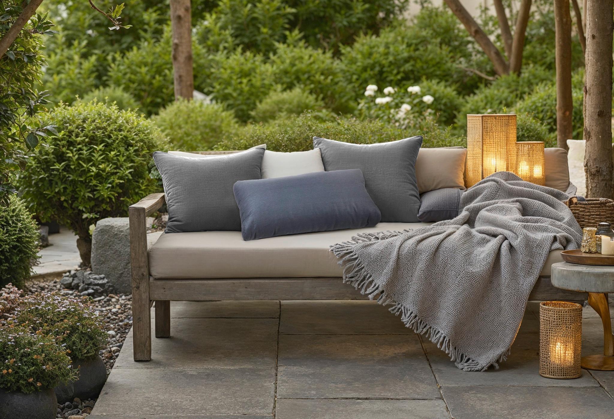 Loungerückenkissen ca. 80x40 cm Anthrazit - Anthrazit, Basics, Textil (80/40/20cm) - Gardenson